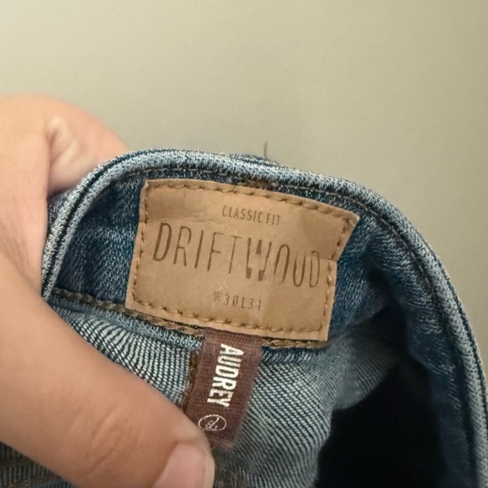 Driftwood Blue Classic Fit Toujours High Rise Straight Leg Audrey Jeans - Picture 5 of 11